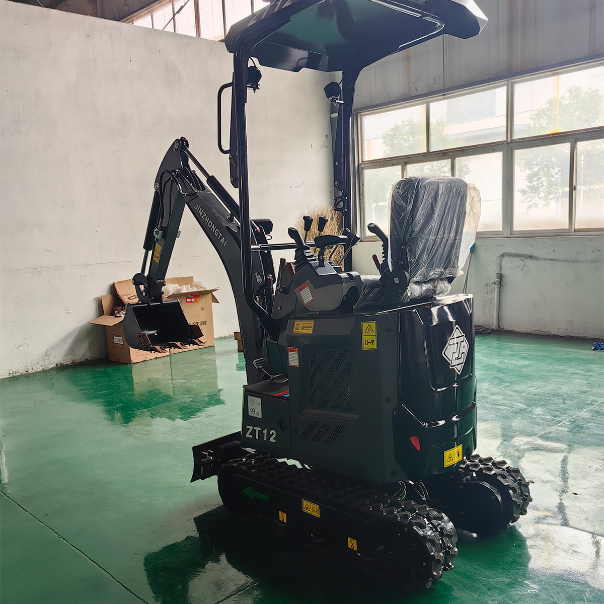 0.8T Zero Tail Mini Excavator for Indoor Renovation